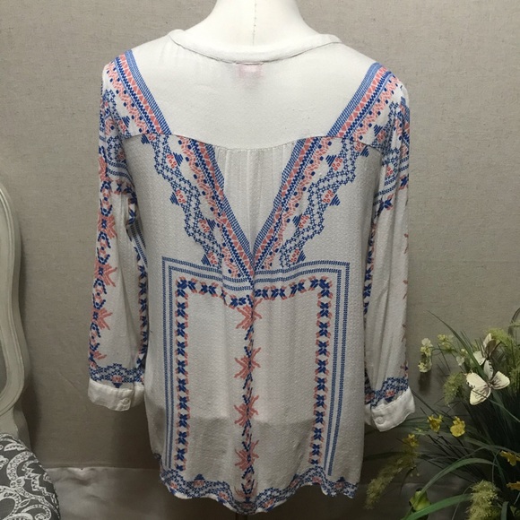 Pixley 3/4 Peasant Blouse M - Picture 2 of 4